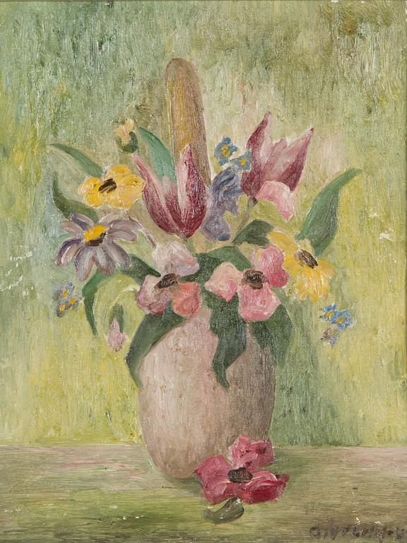 Arvid Broms, Flowers in a vase.