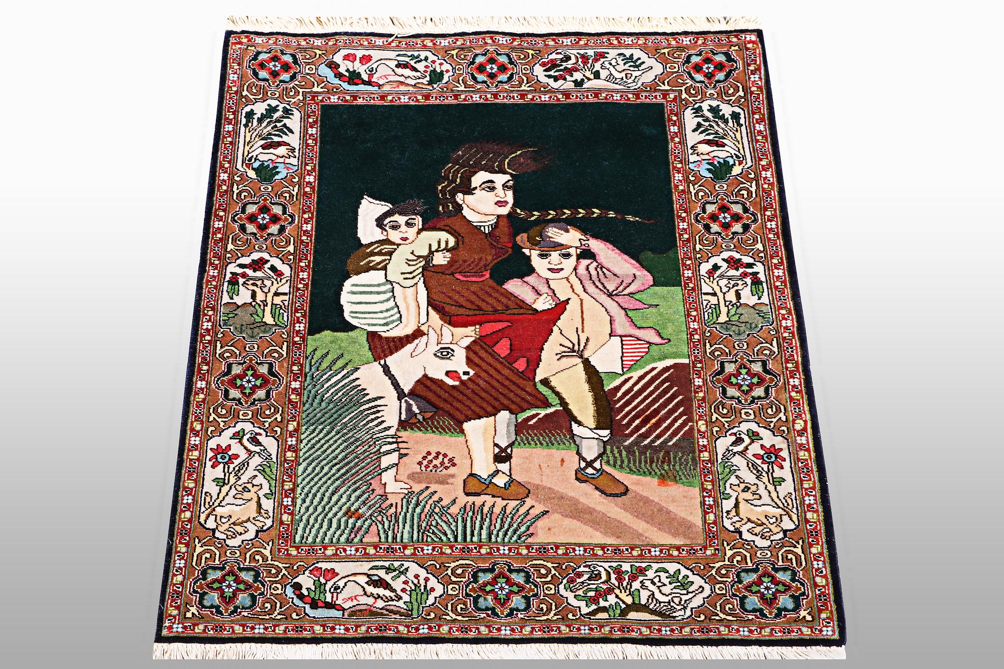 A rug, Tabriz, 50 Raj, ca 90 x 61 cm.