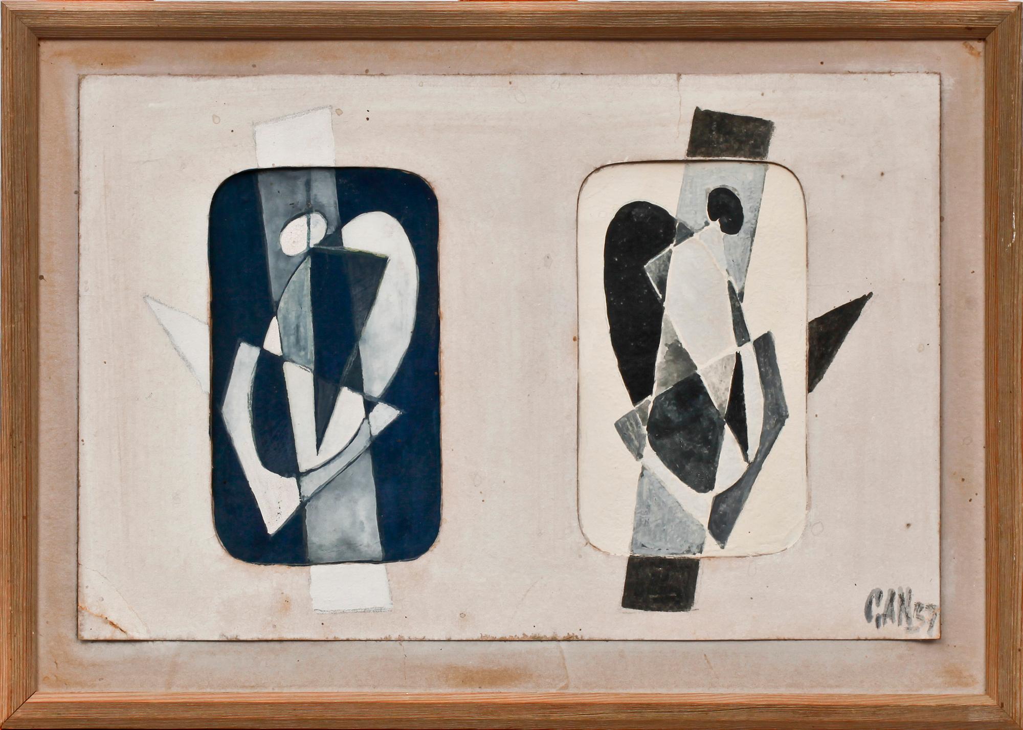 GÖSTA ADRIAN-NILSSON, GAN, gouache, sign o dat -37.