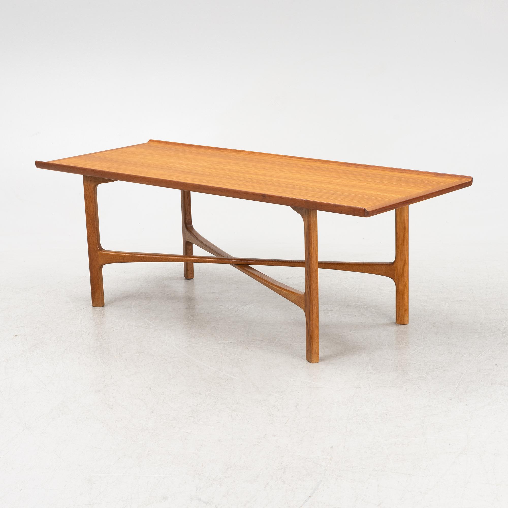 Folke Ohlsson, a teak coffee table, Bodafors, 1950's/60's.
