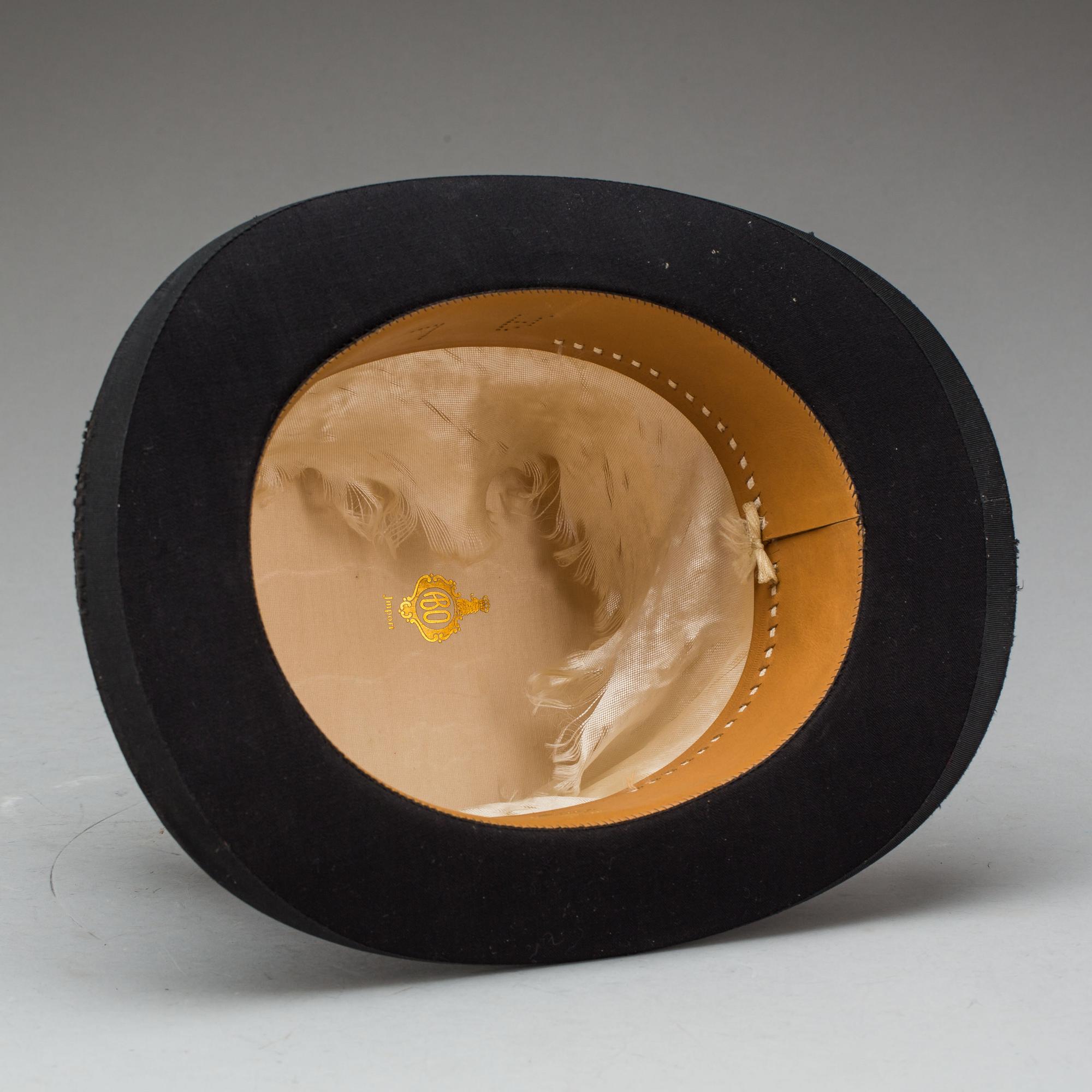 CYLINDERHATT, ABO Import. Omkring 1900.
