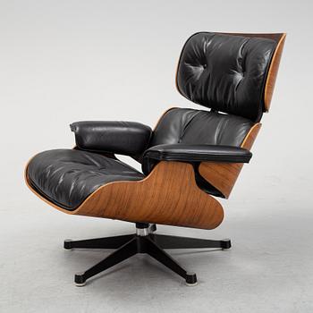 A 'Lounge chair' by Charles and Ray Eames for Herman Miller.