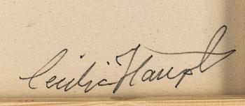 CECILIA HAUPT, olja på duk, "Längtans landskap" signerad a tergo.