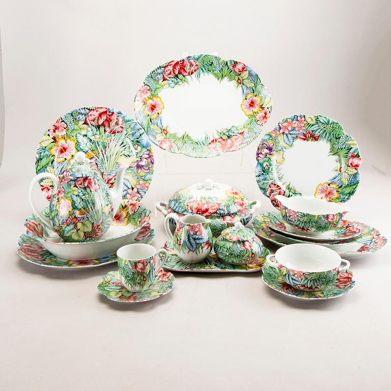 Paul Marrot, servis, "Eden" 46 dlr Limoges Frankrike 1900-talets andra hälft porslin.