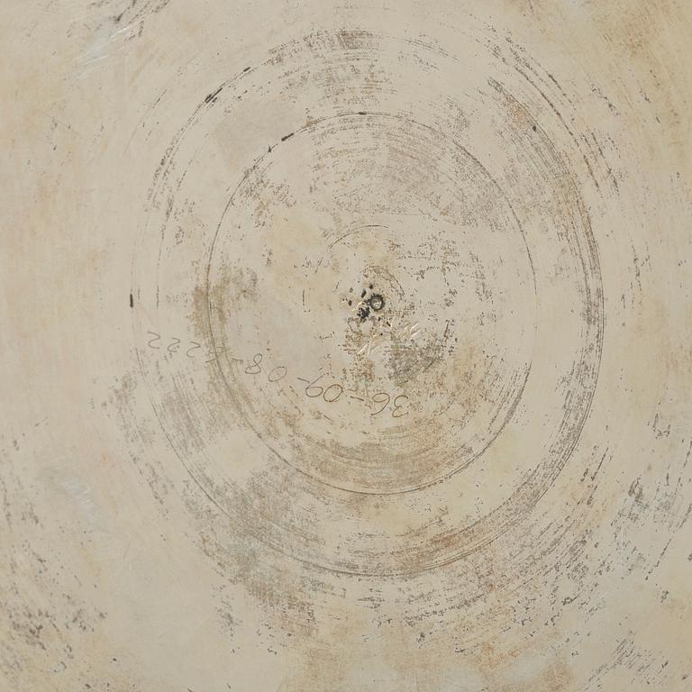 Two Persian silver trays, 20th century.