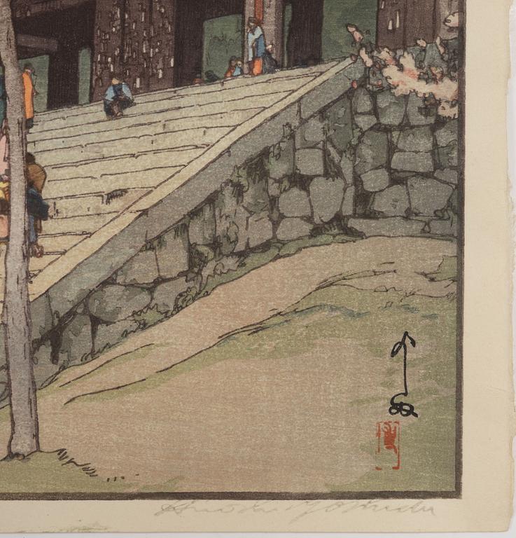 Hiroshi Yoshida, efter, Romon (Chion’in Temple gate), 1900-talets senare del.