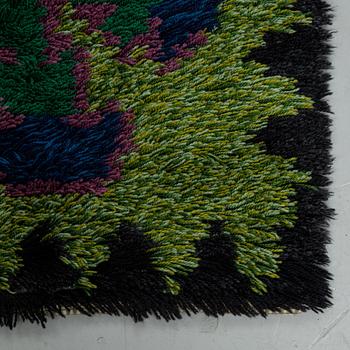 Matta, rya, ca 172,5 x 110 cm, Sverige/Finland 1950-1960-tal.