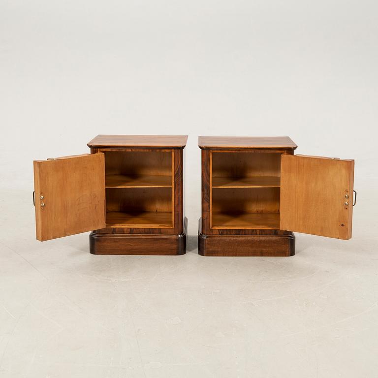 Bedside Tables, a Pair, Art Deco, First Half of the 20th Century.