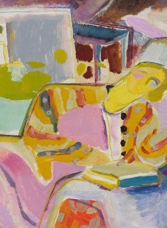 "Figure reading, Adelaide Road" by Ivon Hitchens
