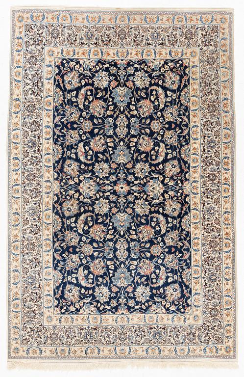 Matta, Isfahan, silkesinslag, ca. 245 x 159 cm.
