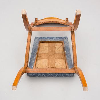 SOFFA MED 4 STOLAR, Karl Johan, 1800-talets mitt, Sverige.