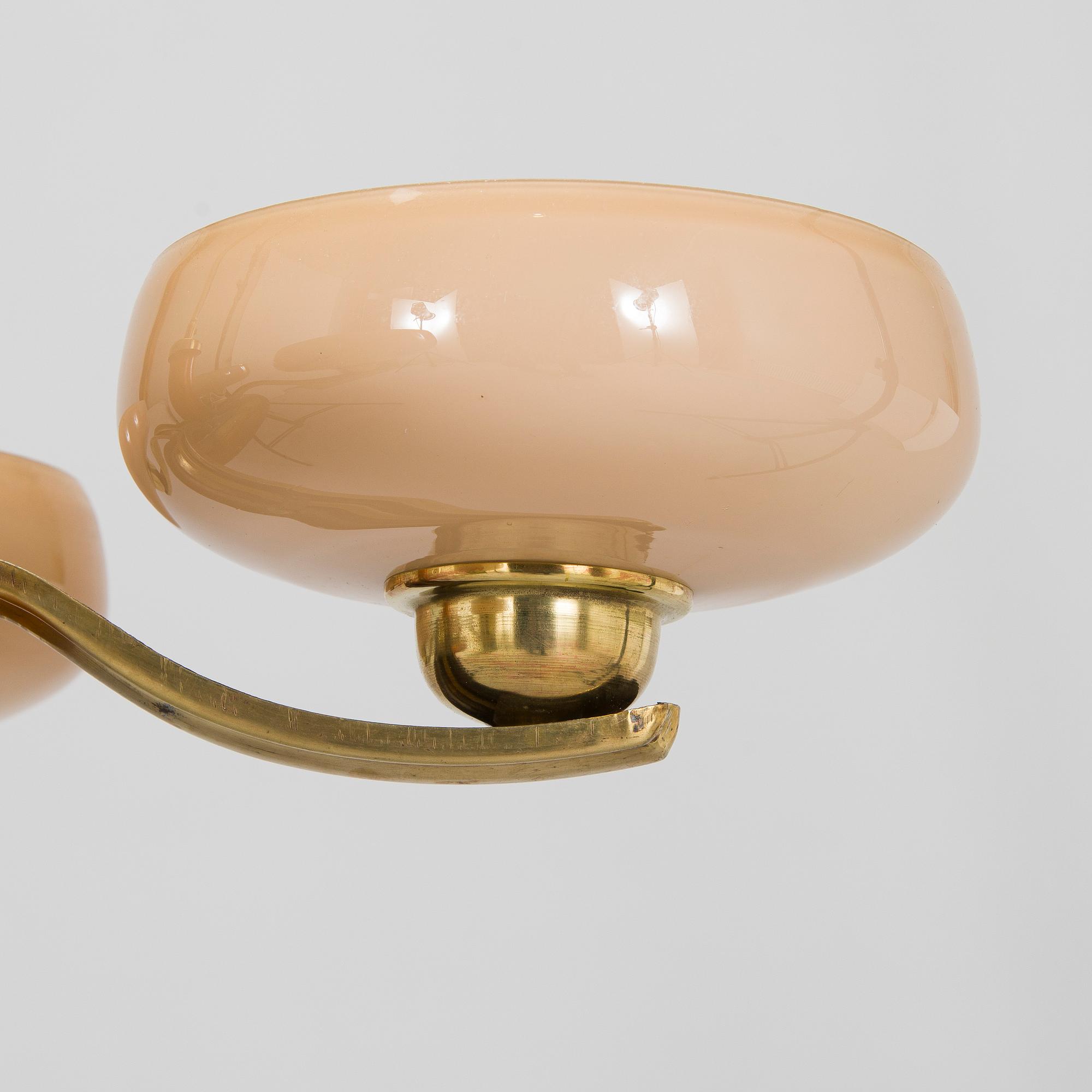 Paavo Tynell, taklampa, modell 1255/4, Taito, 1930-tal.