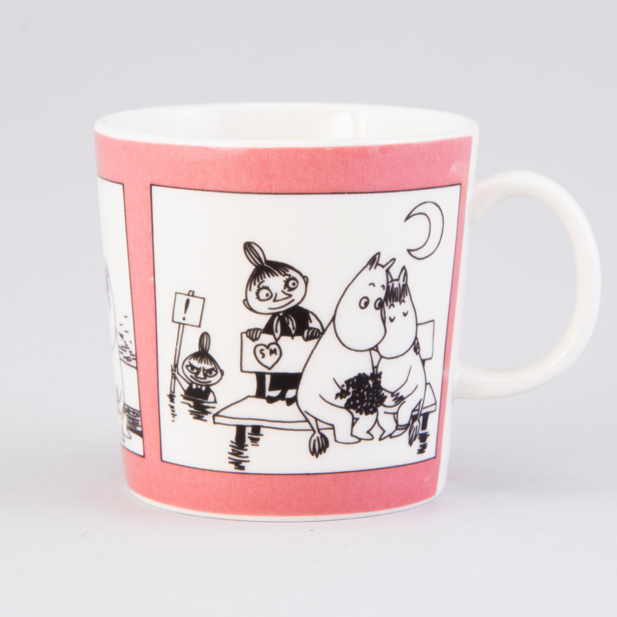 MUUMIMUKI, posliinia, "Muki roosa", Moomin Characters, Arabia 1990-1993.