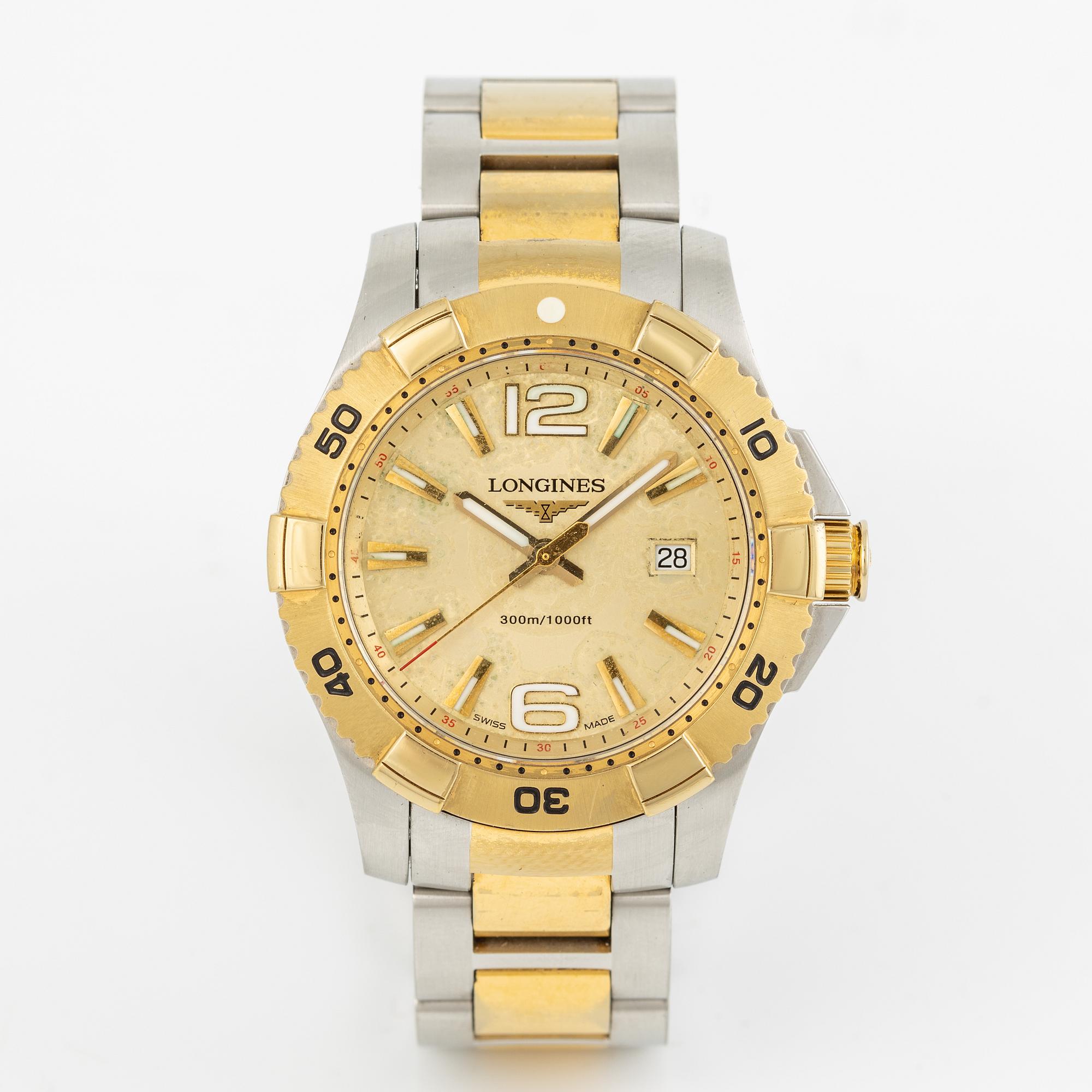 Longines, HydroConquest, wristwatch, 39 mm.