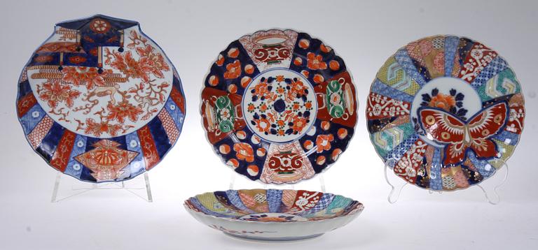 PARTI PORSLIN, 7 delar, Japan, 1800/1900-tal.