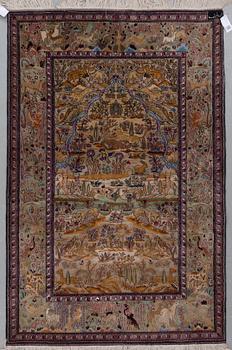 MATTA, troligen Keshan, figural. Old. Ca 188x120 cm.