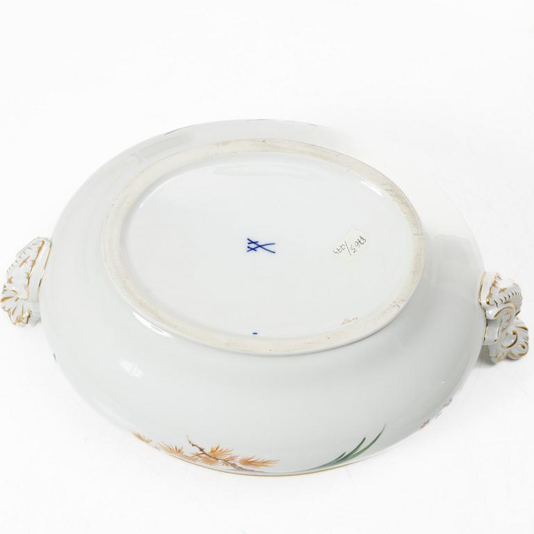 Terrin med lock, porslin, Meissen, Tyskland, 1930-40-tal.