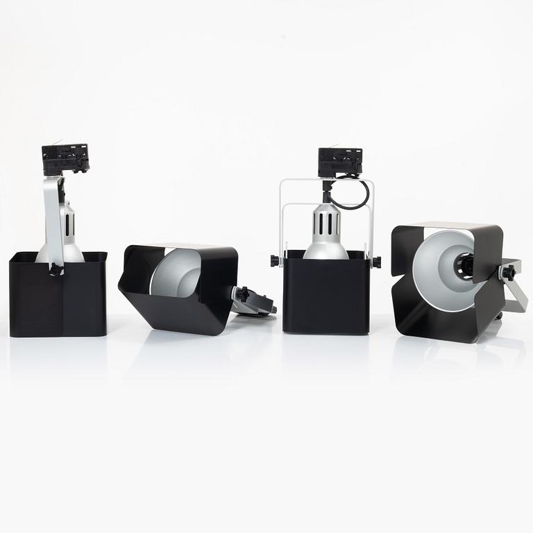 Yrjö Kukkapuro, four 'YK100AV' spotlights, Blond Belysning, 2020's.