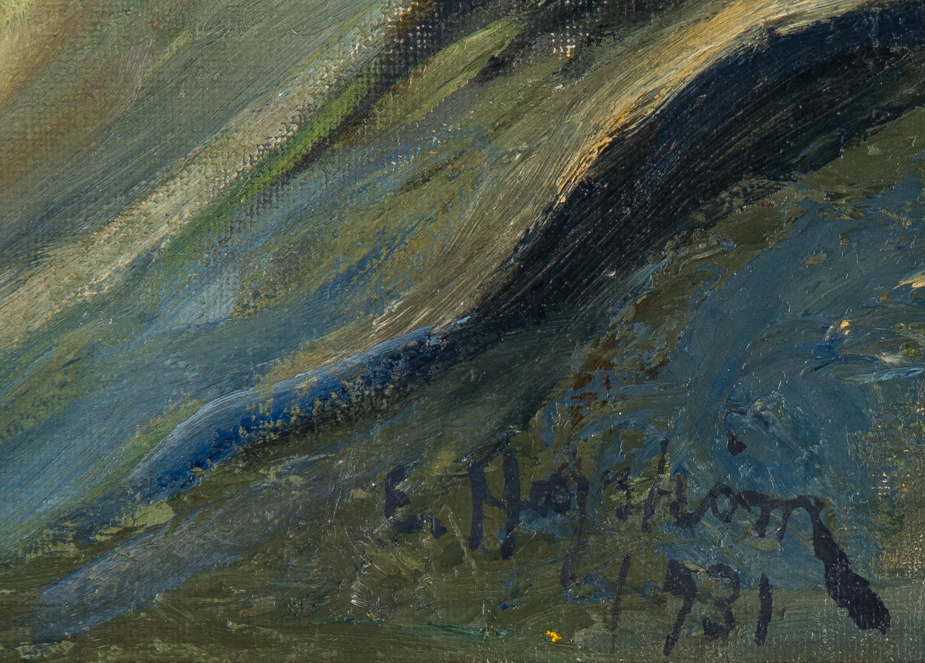 Emil Hagström, olja på duk, signerad och daterad 1931.