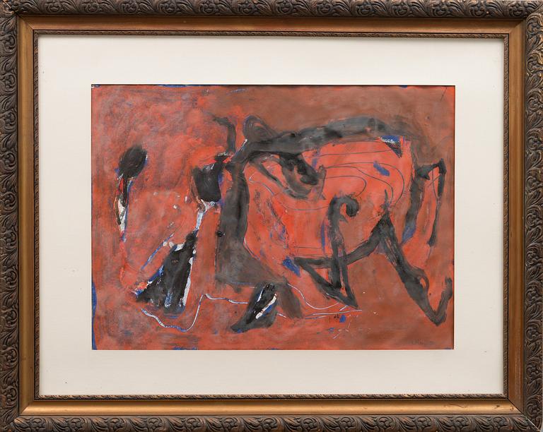 KÁROLY KLIMO, tempera på papper, signerad och daterad - 90.