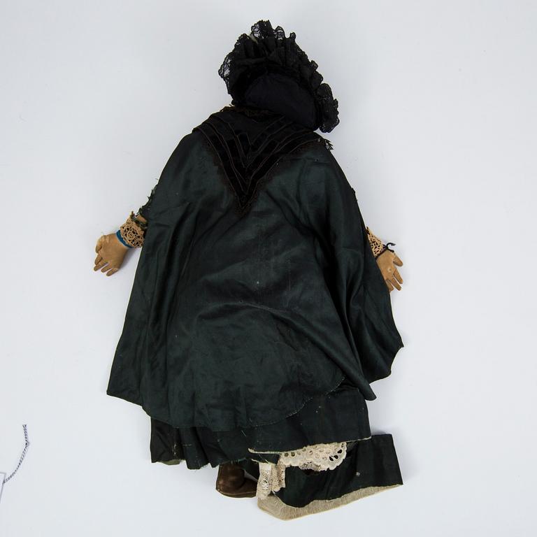 DAMDOCKA, papier maché, 1800-talets andra hälft.