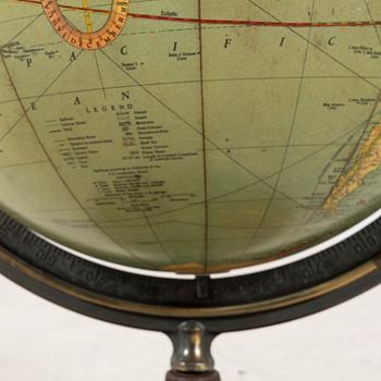 Jordglob USA Reploges globes 1940/50-tal.