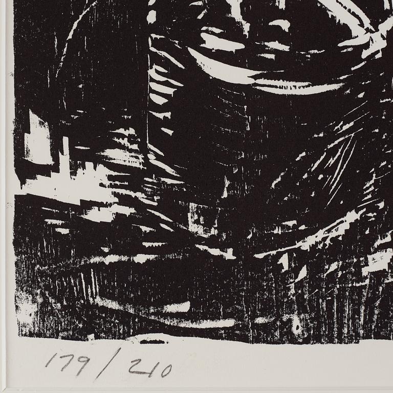 Lars Lerin, träsnitt, signerad 179/210.