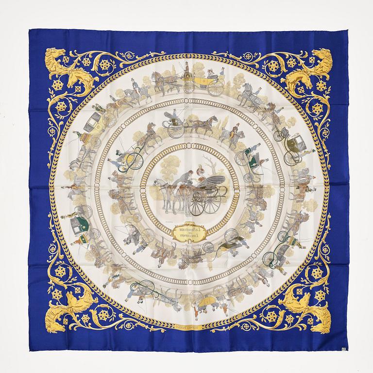 Hermès, scarf, “La Promenade de Longchamps”.