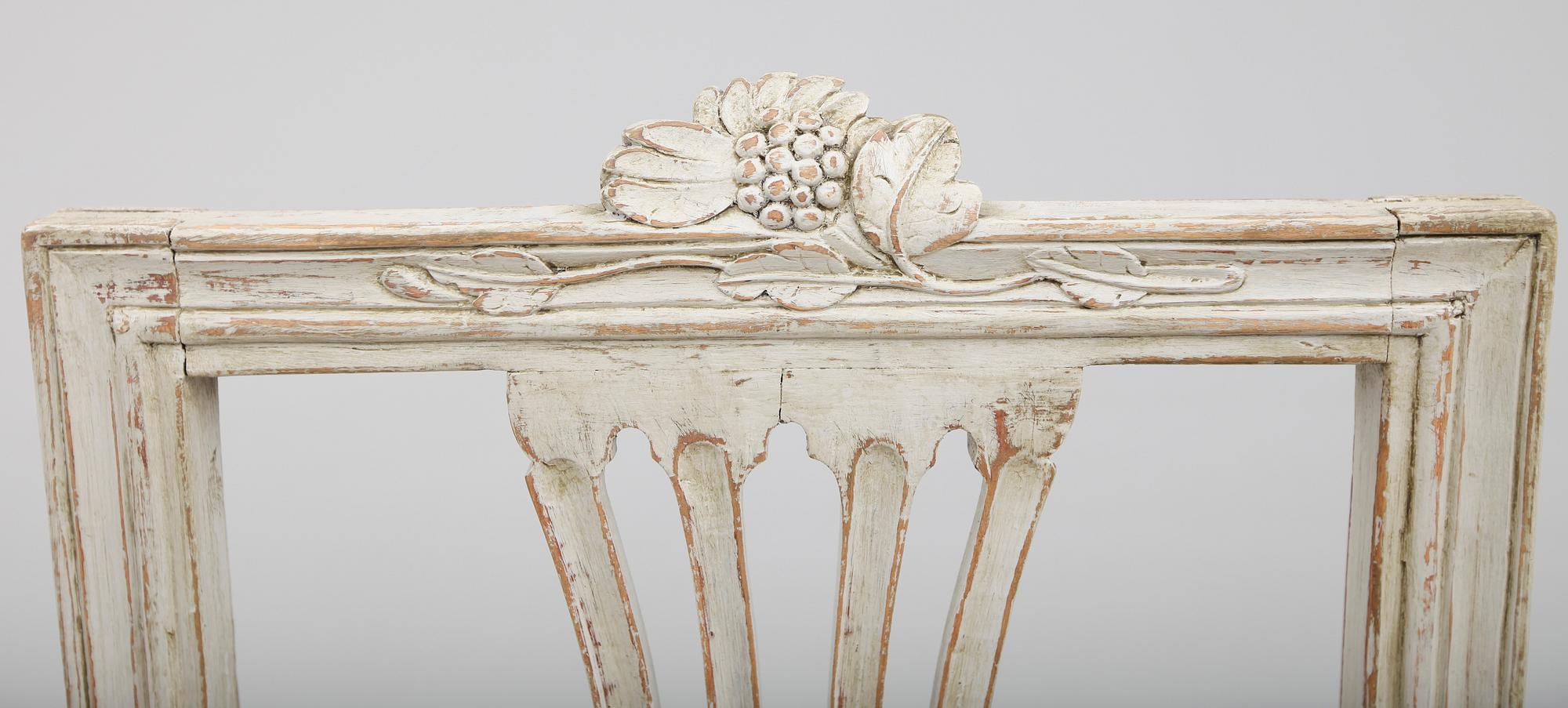 STOLAR, 1 par, gustavianska, 1700-talets andra hälft.