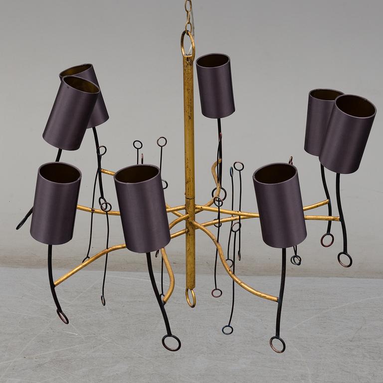 A "Lollipop Chandelier" ceiling light, by Gareth Devonald Smith, Porta Romana, England, 21st century.