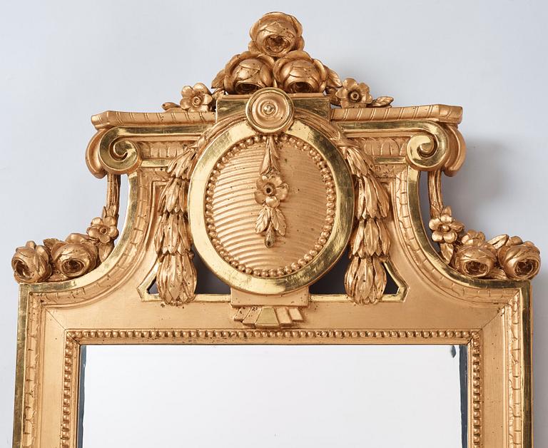 Spegel, av Johan Åkerblad (mästare i Stockholm 1758-1799), Gustaviansk.