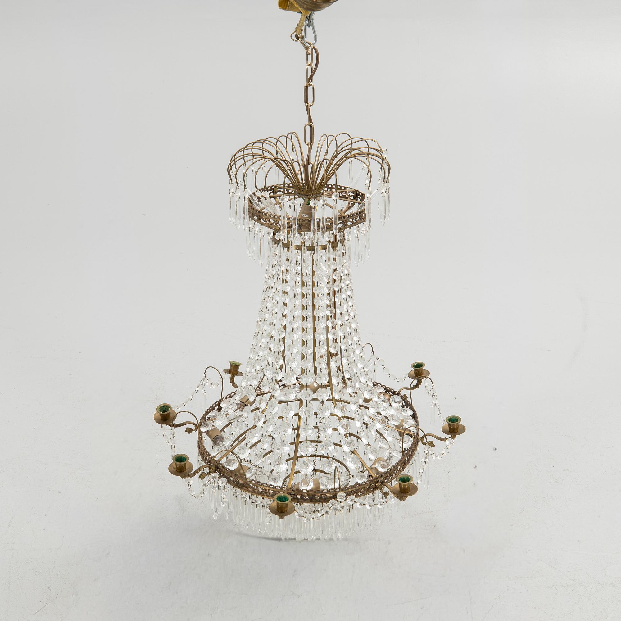 Chandelier, Gustavian style, 20th century.