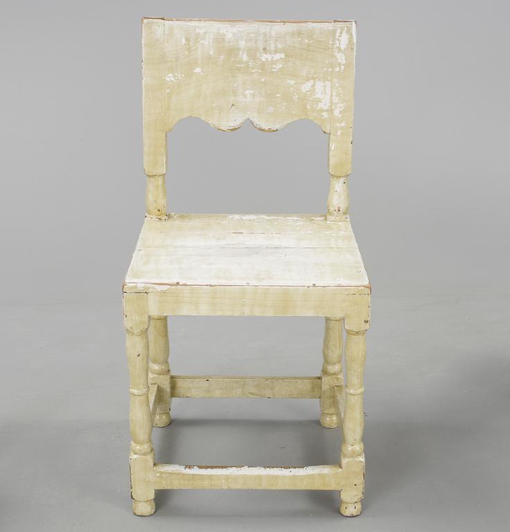 STOLAR, 4 stycken, allmoge, 1800-tal.