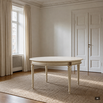 Dining table, Gustavian style, mid-20th century.