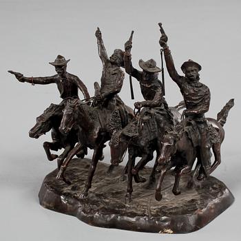 FREDERIC S REMINGTON, efter, skulptur, brons. 1900-tal.