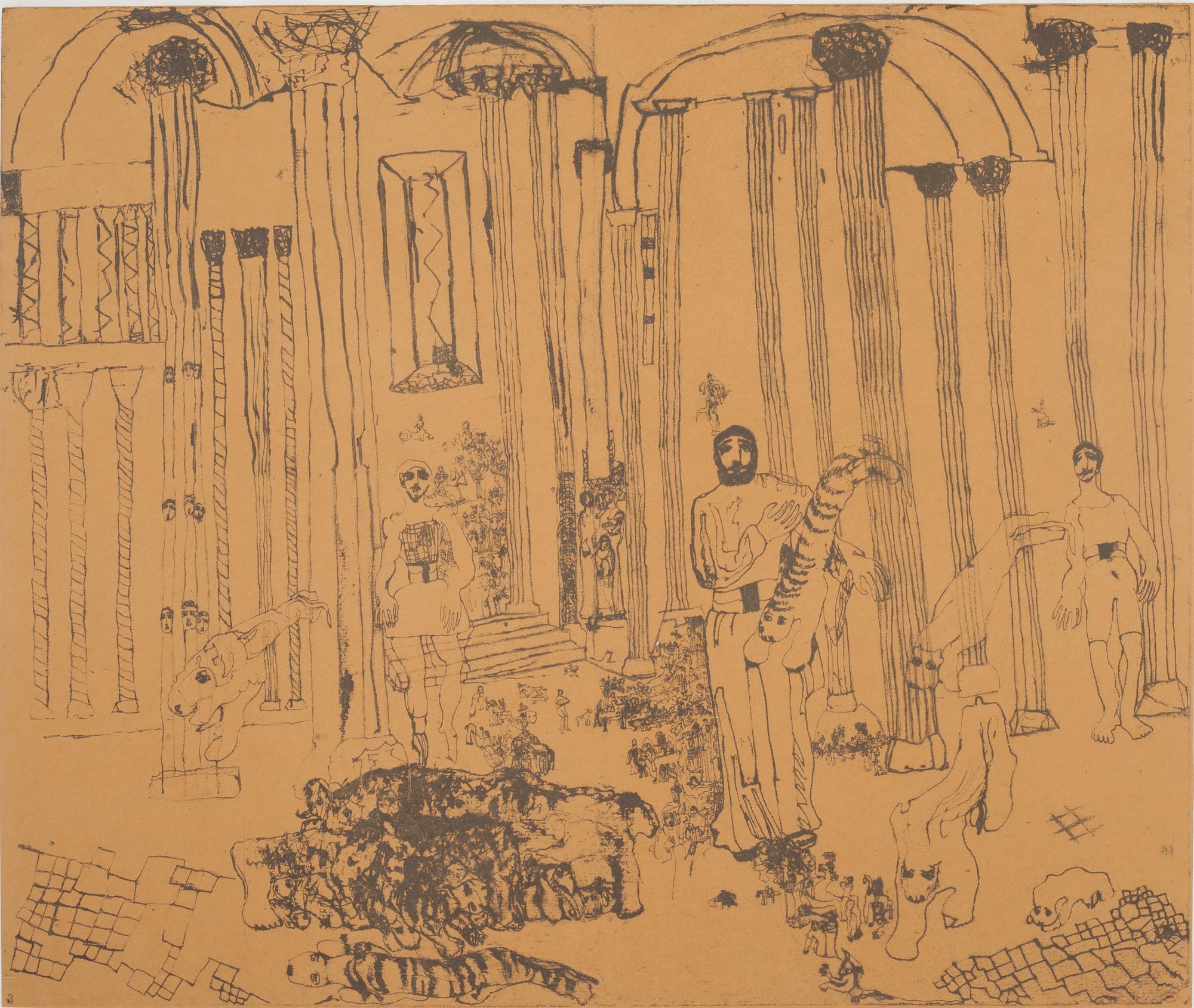 CARL FREDRIK HILL, efter, mapp med sex st offsettryck, utgiven i samarbete med Malmö Museum 1974.