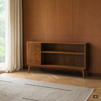 Bookcase, Swedish Modern, Lamhults Möbler, 1940s.