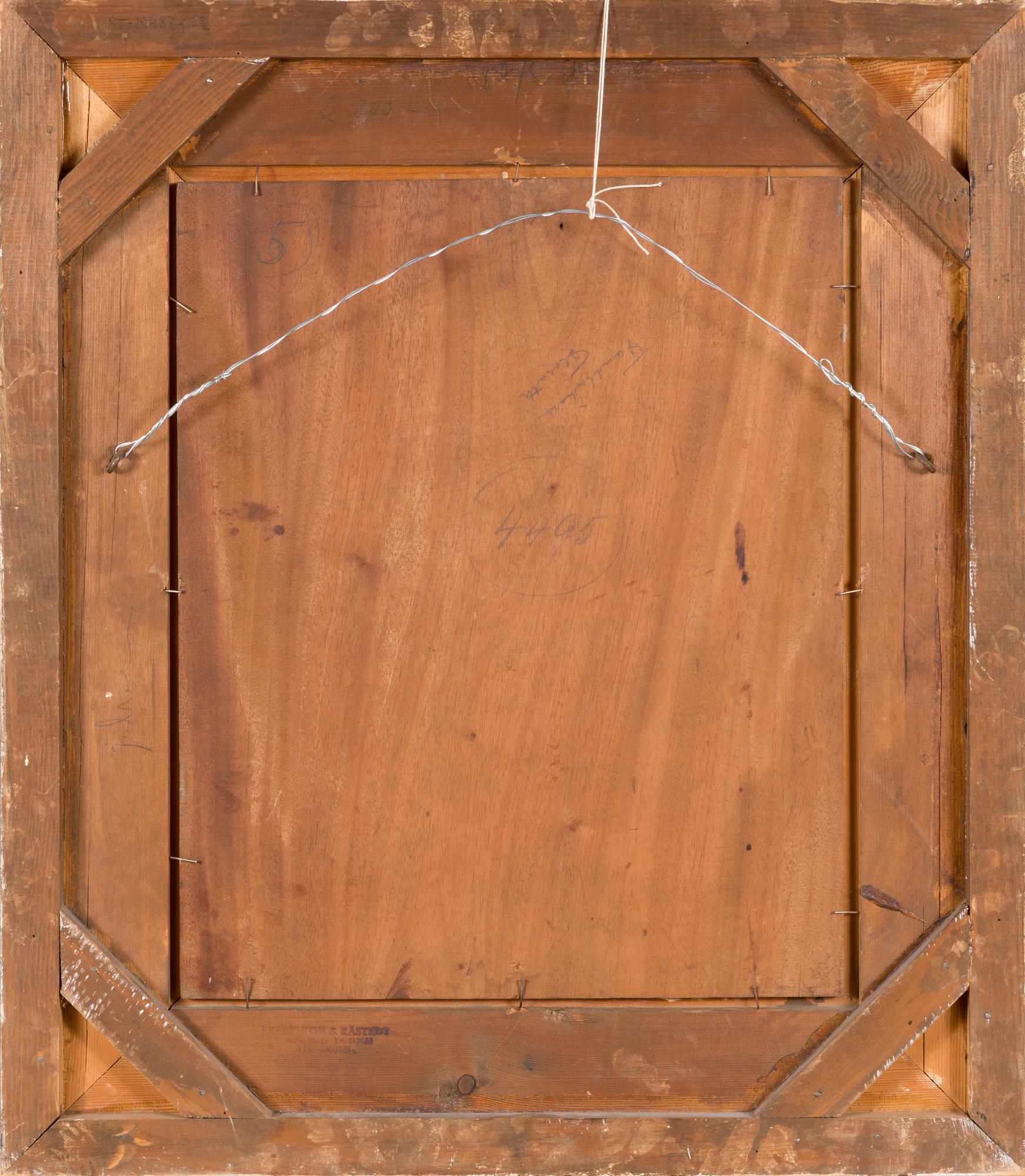 Esther Kjerner, oil on board, signed and dated 1942.