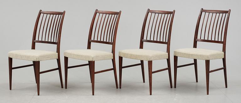 MATBORD samt STOLAR, 4 st, Svante Skogh, 1960/70-tal.