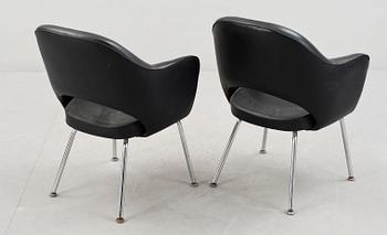 FÅTÖLJER, ett par, "Executive side chair", Eero Saarinen, Knoll International.