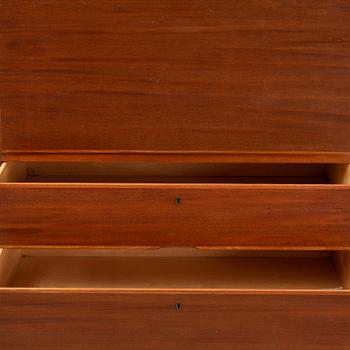 Axel Larsson, a mahogany secretaire, Svenska Möbelfabrikerna, Bodafors, 1940's/50's.