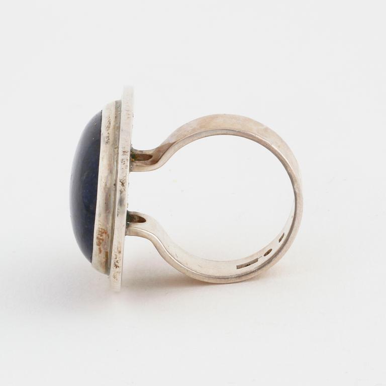 A lapis lazuli ring by Anders Högberg, Göteborg, 1966.