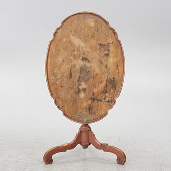 A folding table, 19th century.