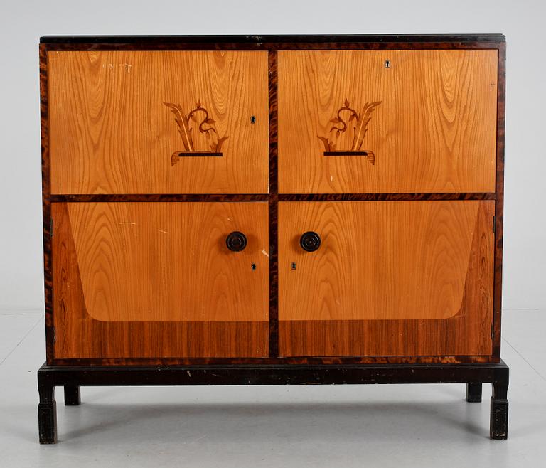 LINNESKÅP, art deco, 1930/40-tal.