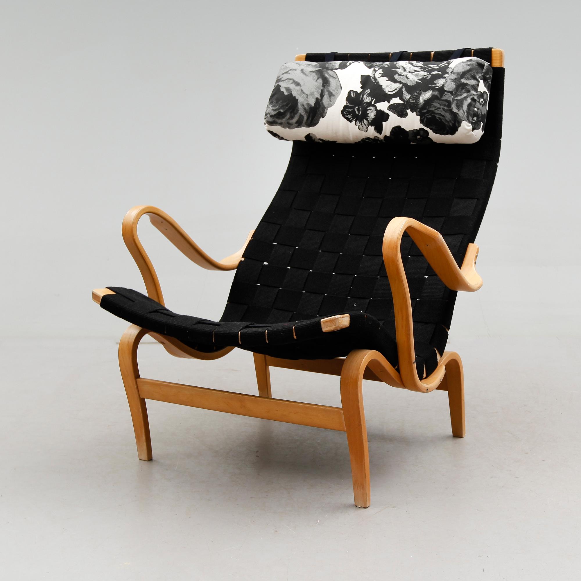 FÅTÖLJ, "Pernilla", Bruno Mathsson, DUX, 1900-talets andra hälft.