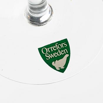 A 57-piece glass service, Orrefors, Sweden, later part of the 20th century.