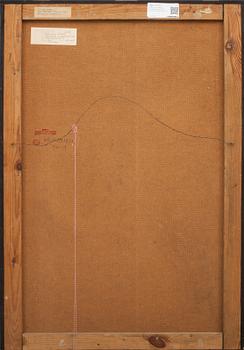 ZDISLAW STANEK, blandteknik på pannå. Signerad a tergo 1962.