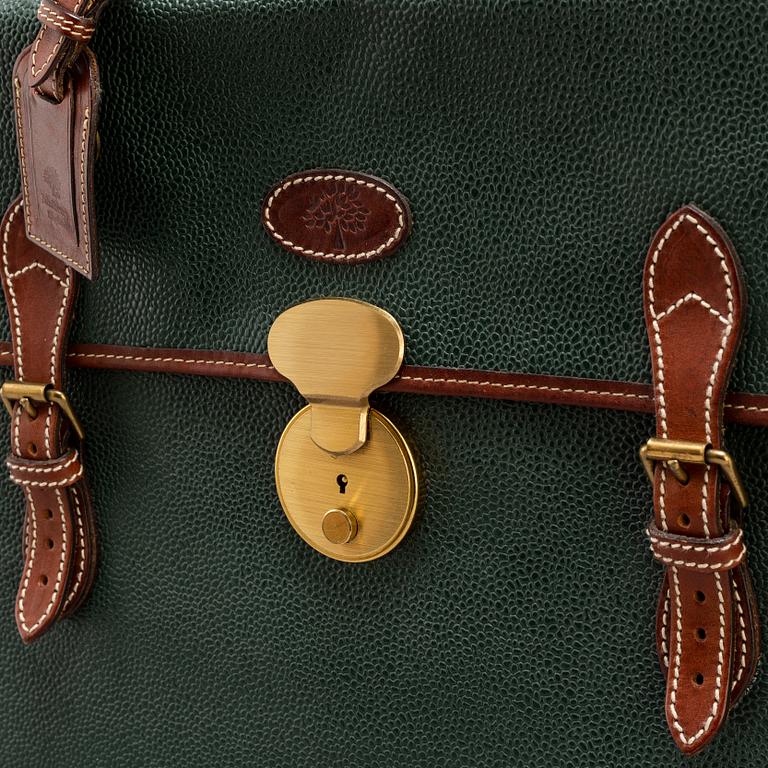 MULBERRY, a Scotchgrain briefcase.