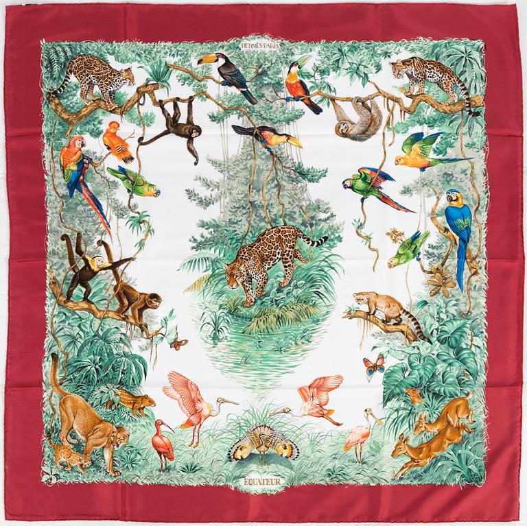 Hermès, scarf, "Equateur".