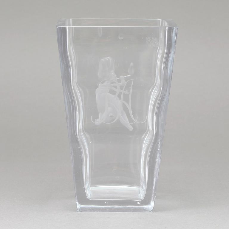 VAS, glas, Vicke Lindstrand, Orrefors.
